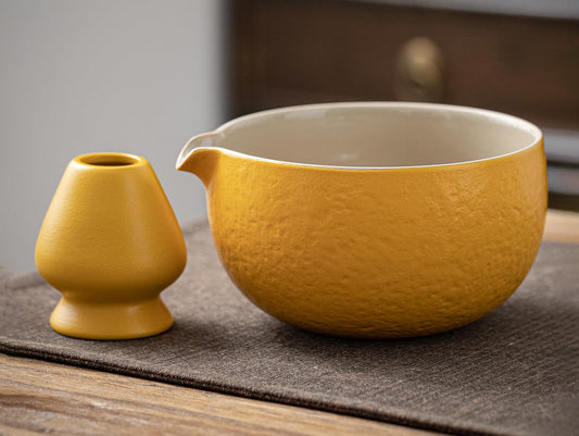 Premium Matcha Ceremony Set - Yuzu yellow