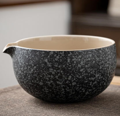 Black marble 7 piece matcha set