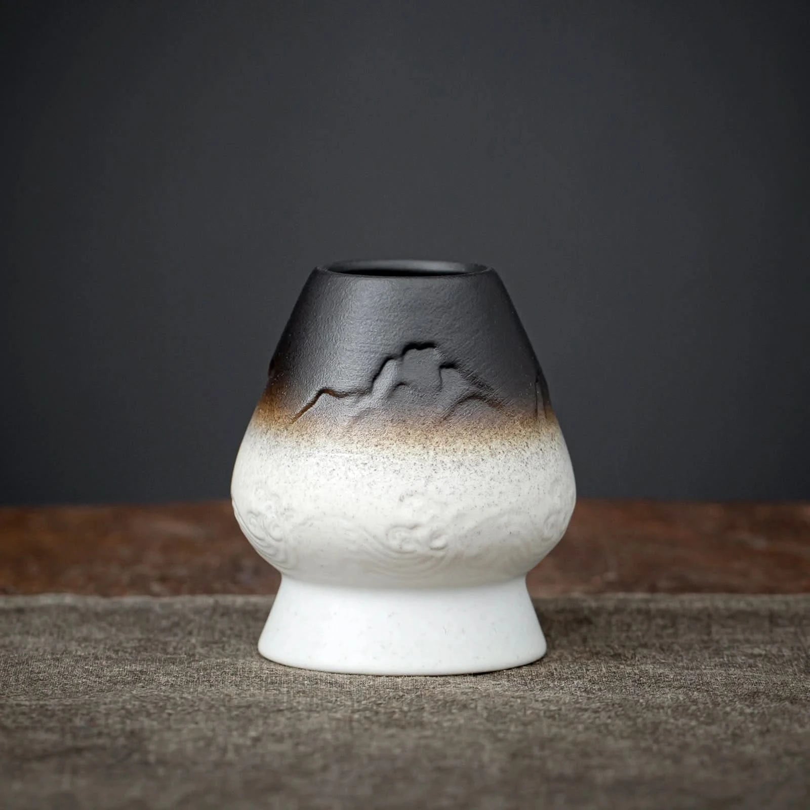 Matcha whisk holder with gradient finish 