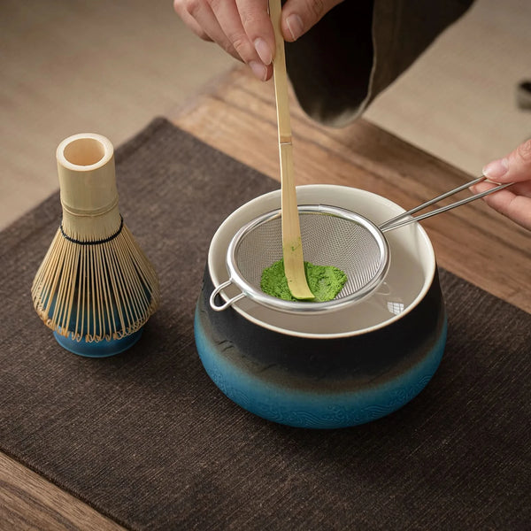 Blue mountain matcha set