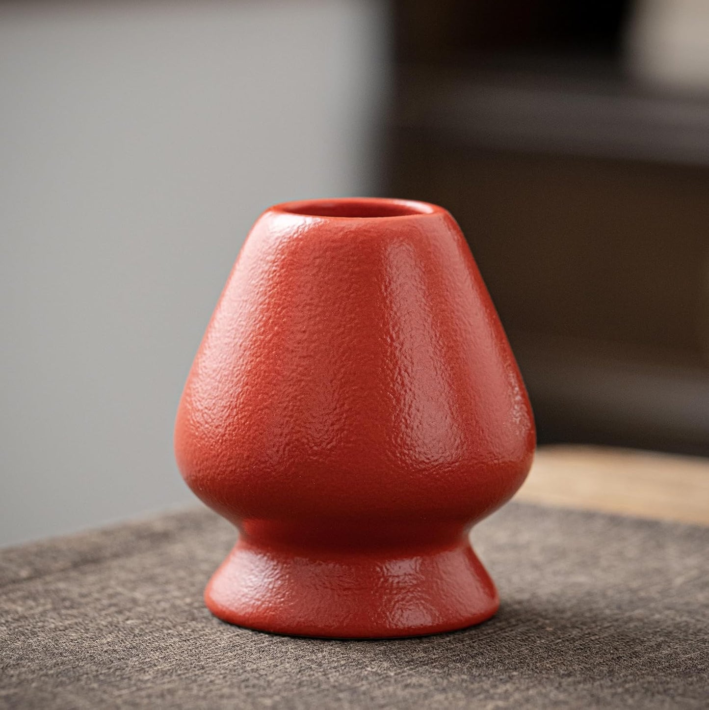 Deep red 7 piece ceremonial matcha set