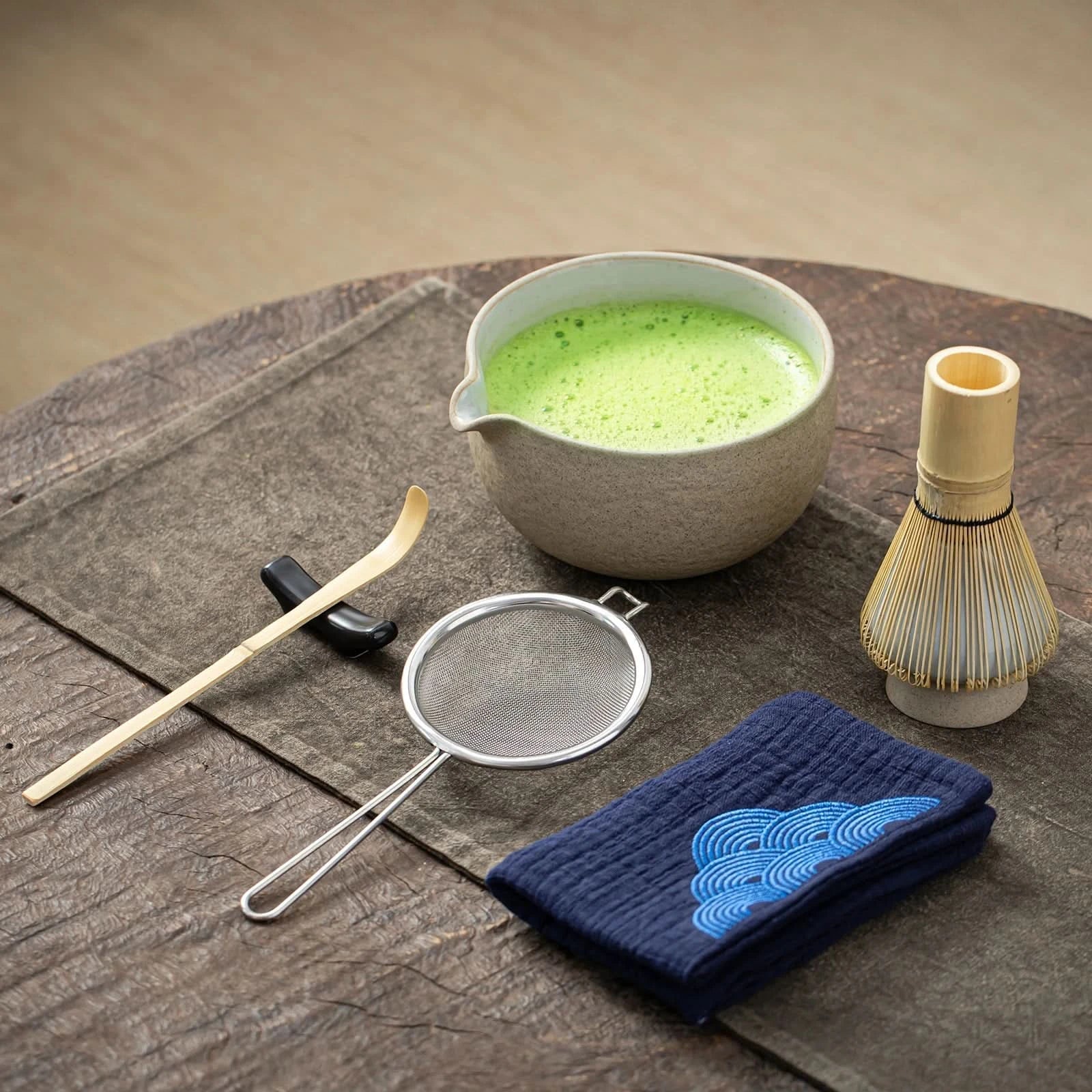 Dusty grey 7 piece ceremonial matcha set