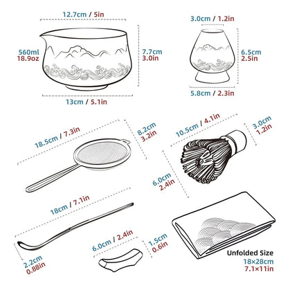 Matcha 7-piece high quality set