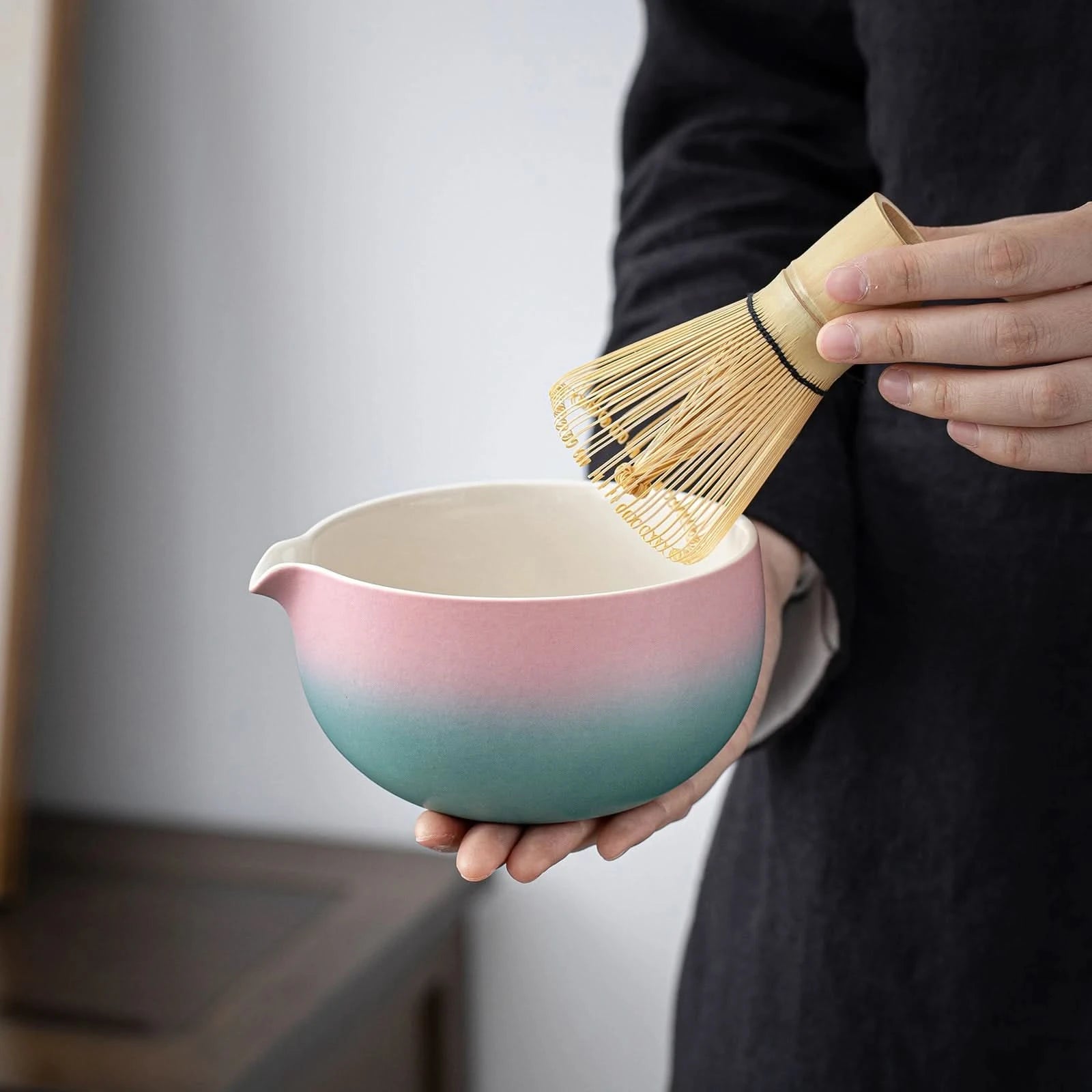 Pinky blue 7 piece ceremonial matcha set