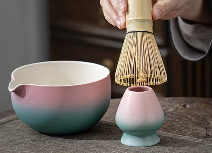 Pinky blue 7 piece ceremonial matcha set