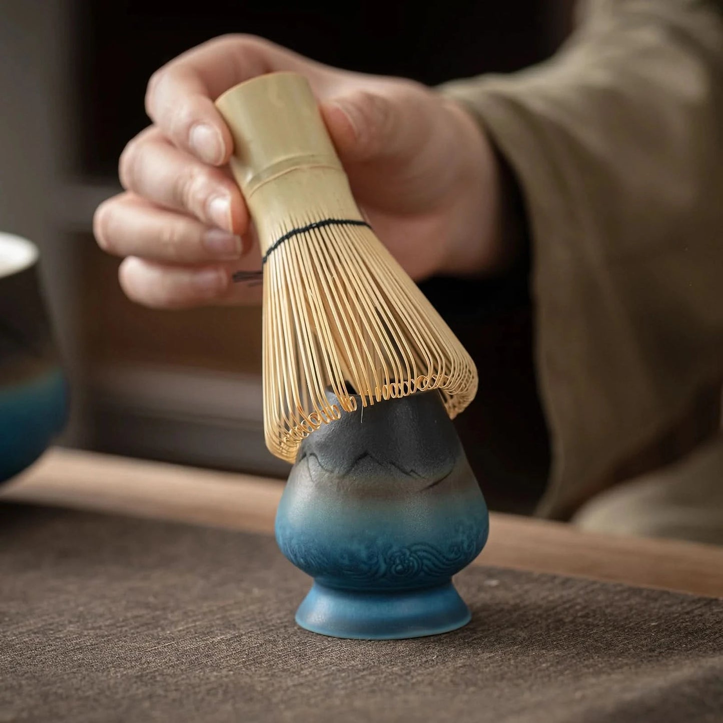 Blue mountain matcha set